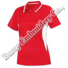 Multicolor Ladies Short Sleeve Polyester Cotton T-Shirts Polo Shirts